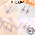 thumbnail image 2 of ATHENA Joyería Mujeres Pendientes Original Perla Diamante Plata Gancho 925 Moissanite M006, 2 of 4