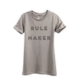 thumbnail image 1 of Rule Maker Women's Fashion Relaxed T-Shirt Tee Heather Tan X-Large, 1 of 3