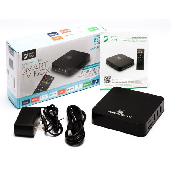 Smart TV Box dispositivo Tv inteligente y Navegación internet WiFi Green Leaf Edición Especial