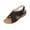 Black, variant on Women's Sandals Open Toe Wide Width Comfortable Summer Sandals With Adjustable Back Strap For Daily Casual Wear