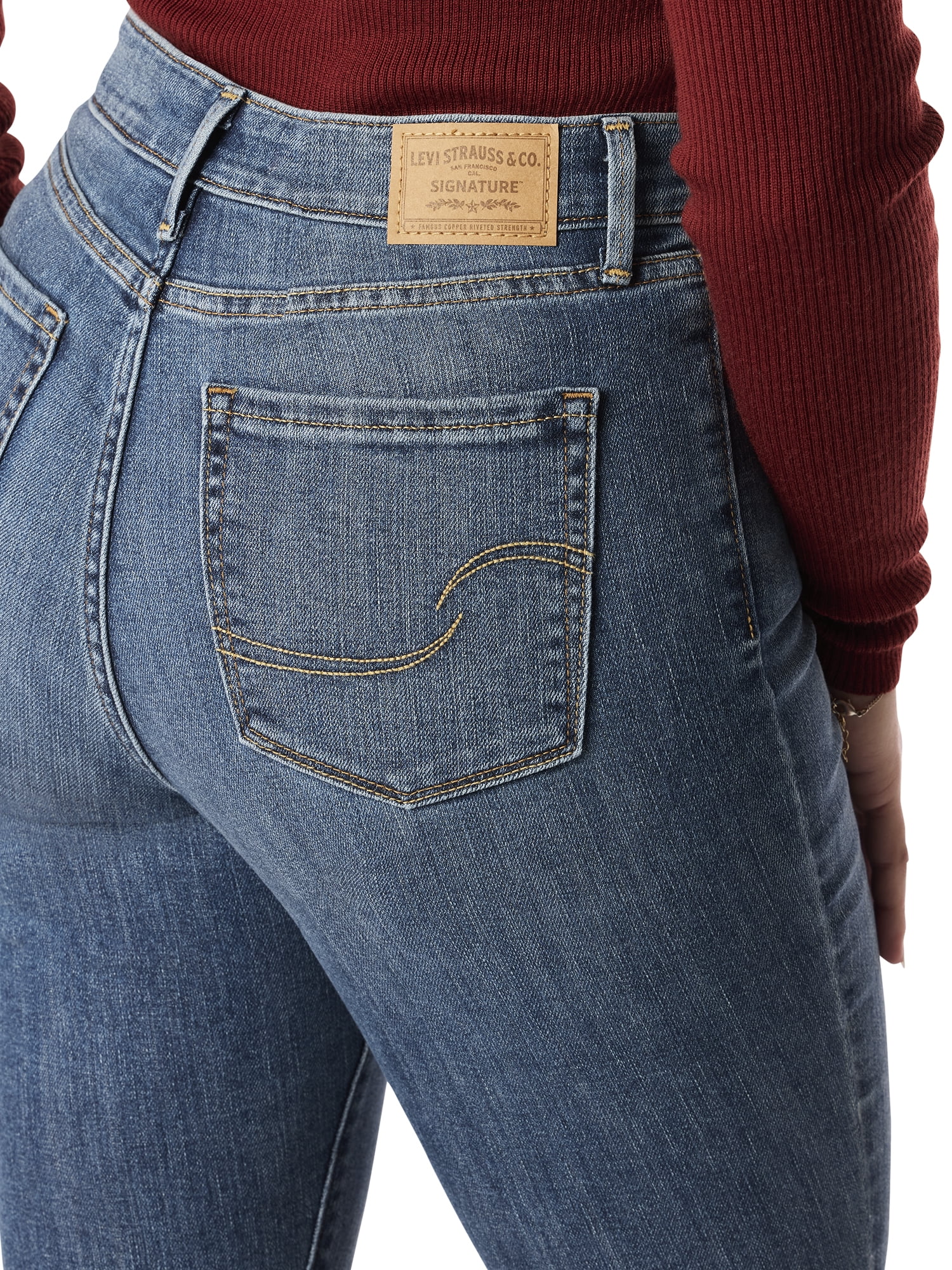 Levi Strauss Signature Women's and Women's Plus High Rise Flare Jeans