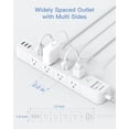 thumbnail image 3 of Protector contra sobretensiones Power Strip One Beat de 15 pies con 8 tomas de corriente alterna y 3 USB, 3 of 7