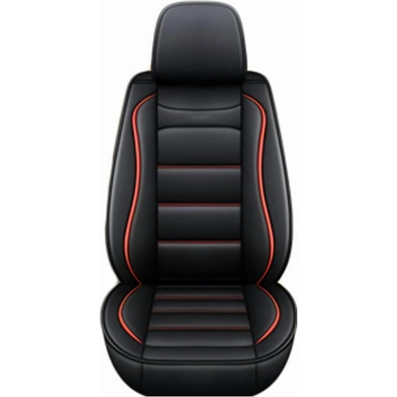 LAONNVIR Car 5-Seat Covers Front & Rear Full Set For Chevrolet Silverado 1500 2007-2023 Car Seat Covers PU Leather Cushion Pad (Black)