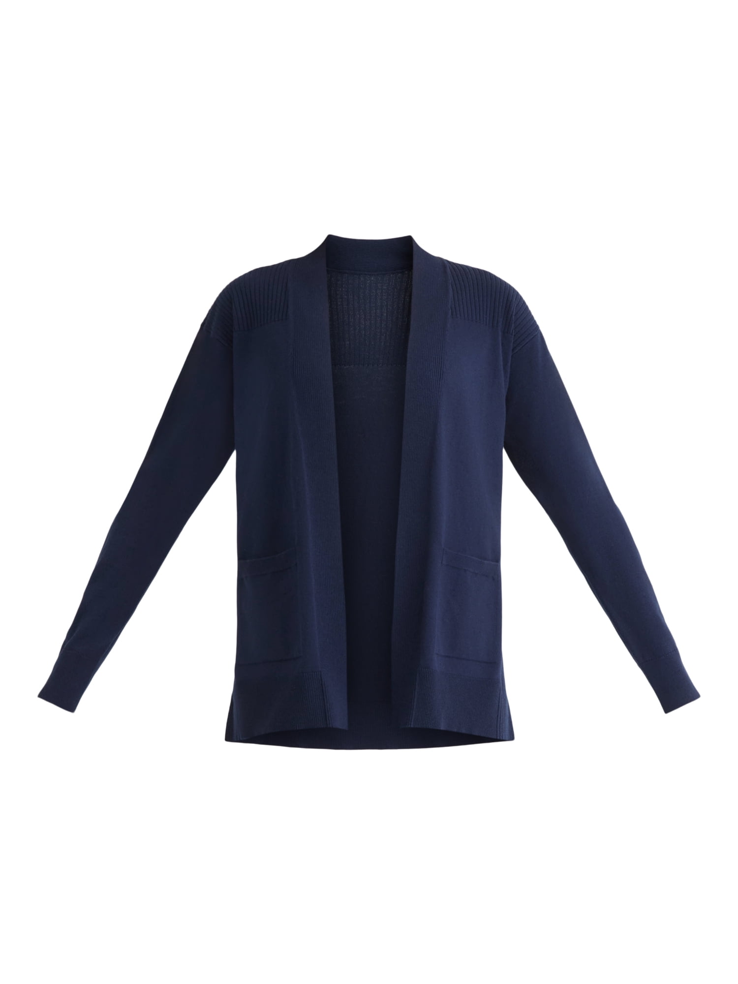 Time and Tru Women's and Women's Plus Open Front Cardigan Sweater, Sizes XS-4X