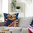 thumbnail image 3 of 4th of July Decorations Pillow Covers, Hwkond America Flag Double Sides Print Cushion Cover for Bed Sofa Cartoons Tetragonum Couch Pillow Cover, 3 of 5