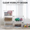 thumbnail image 4 of L Clear Plastic Storage Bins with Lids Stackable and Nestable Storage Boxes with Lids Large Plastic Storage Containers for Garage Closet Kitchen s, 4 of 7