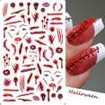 thumbnail image 1 of WREESH Nail Sticker Europe And America Halloween Halloween Red Matching Sticker, 1 of 8