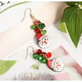 thumbnail image 2 of Yoyauz Women's Christmas Earrings Christmas Earrings - Colorful Acrylic Christmas Holiday Pendant Earrings Great Christmas gifts, 2 of 5