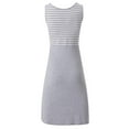 thumbnail image 3 of DJskiyers Womens Maternity Dresses Striped Patchwork Nursing Dress Comfy Sleeveless Breastfeeding Dress Plus Size Crewneck Nursing Dress, 3 of 4
