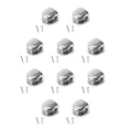 thumbnail image 1 of Bewildely Estante de vidrio de aleación de zinc, reemplazo galvanizado, estilo Simple, ajustable, antideslizante, a prueba de humedad, soporte 6-8 mm 10Conjunto, 1 of 1