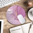 thumbnail image 6 of Light Purple Marble Round Mouse pad Customized Mousepad Non-Slip Rubber Base Mouse Pads for Computers Laptop Office Desk Accessories Mouse pad, 6 of 11