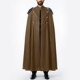 thumbnail image 6 of ZGRBOU Men Costume Cloak Halloween Witch Cloak Renaissance Medieval Cape Long Role Play King Robe Cloak Vampire Party Capes, 6 of 7