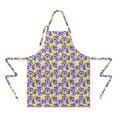 thumbnail image 2 of Pioneer Flower Floral Print Pattern Apron-Garden Aprons for Women with Pockets-Cotton Linen Waterproof Kitchen Cooking Gardening Aprons Adjustable for Kitchen,Cooking,BBQ and Salon 33x27 Inch, 2 of 7