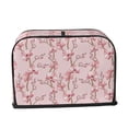 thumbnail image 2 of Goofa Orchids Flowers Print Toaster Cover 2 Slice, Two Slice Bread Machine Cover Quilted Toaster Covers Bread Maker Cover Kitchen Appliance Cover, 2 of 7