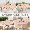 thumbnail image 7 of Princess Carriage Pattern Round Fitted Tablecloth with Elastic Edge,Dining Table Cover Waterproof,Outdoor Round Tablecloth for Camping,Dining,Indoor and Outdoor, 7 of 7