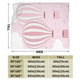thumbnail image 5 of Pink Fantasy Hot Air Balloon Throw Blanket, Anti-Pilling Ultra-Soft Micro Fleece Cover Blanket for Bed Sofa, for All Seasons, 40"x30", 5 of 9