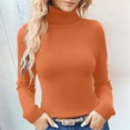 thumbnail image 2 of GJSYRH Womens Turtleneck Ribbed Long Sleeve Sweater Pullover Tops, 2 of 5