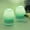 Green-2 Pack, variant on Mushroom Lamp, Small Bedside Lamp with Striped Glass, Nightstand Lamp for Bedroom Living Room, Home Decor, Gift, Green Striped