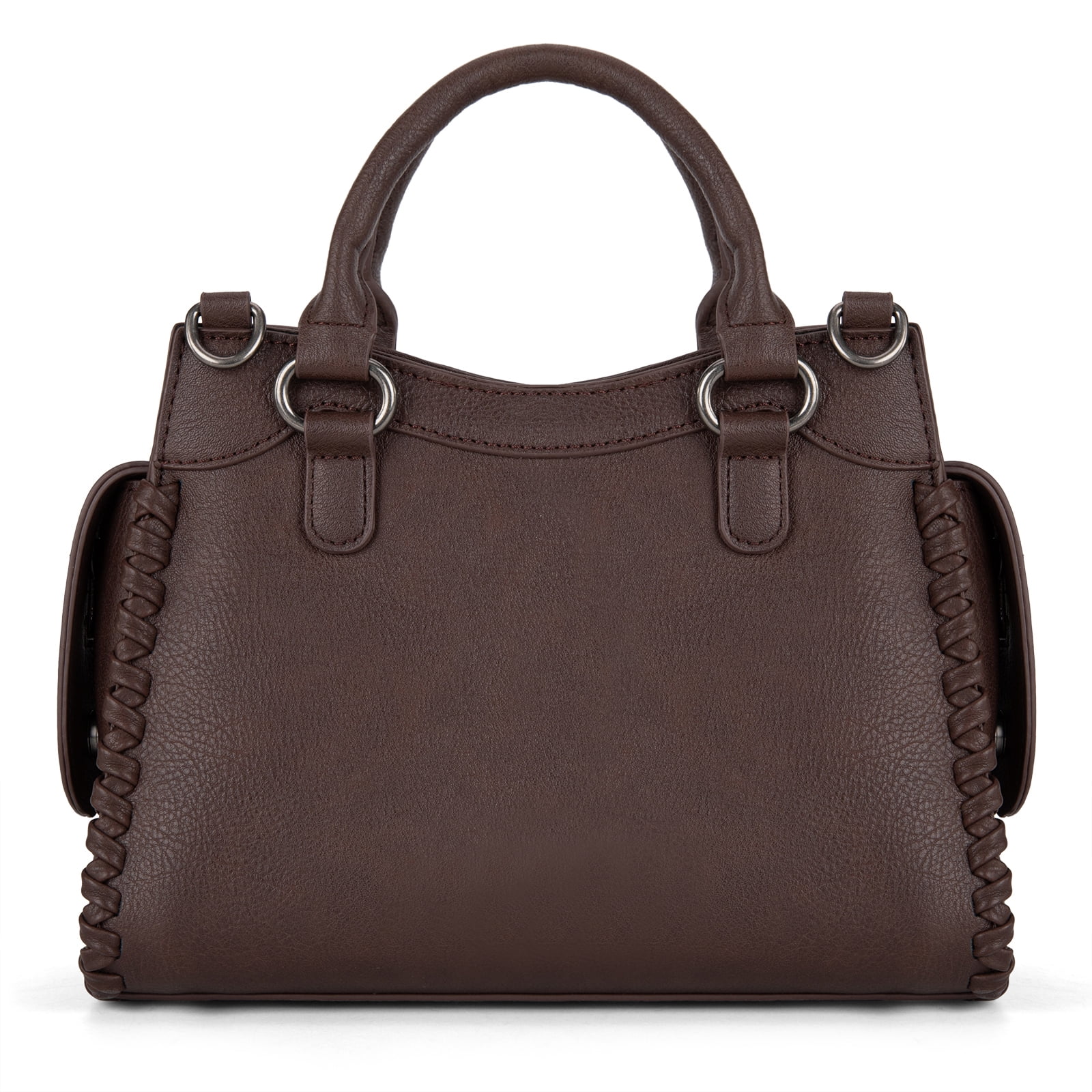 Wrangler Purses for Women Carry All Handbags Small Crossbody Purses with Zipper, Coffee