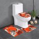 thumbnail image 1 of Juego de 3 alfombras de baño del equipo Bengals, alfombra antideslizante para baño, 31,5 x 20 pulgadas, 1 of 7