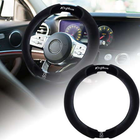 uvwlwu Universal Elastic Microfiber Steering Wheel Cover for Winter Warmth and Comfortable Driving Experience(C)