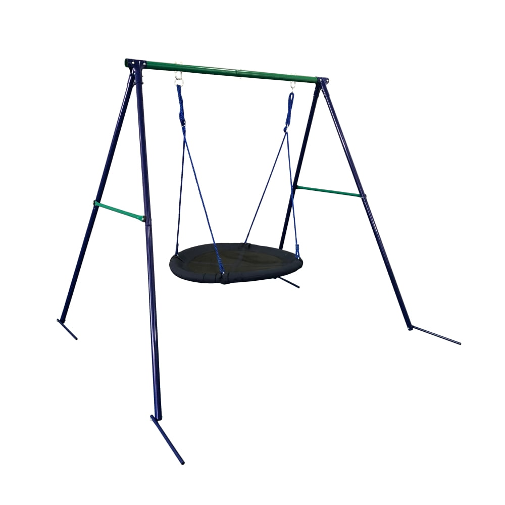 basic wooden swing set