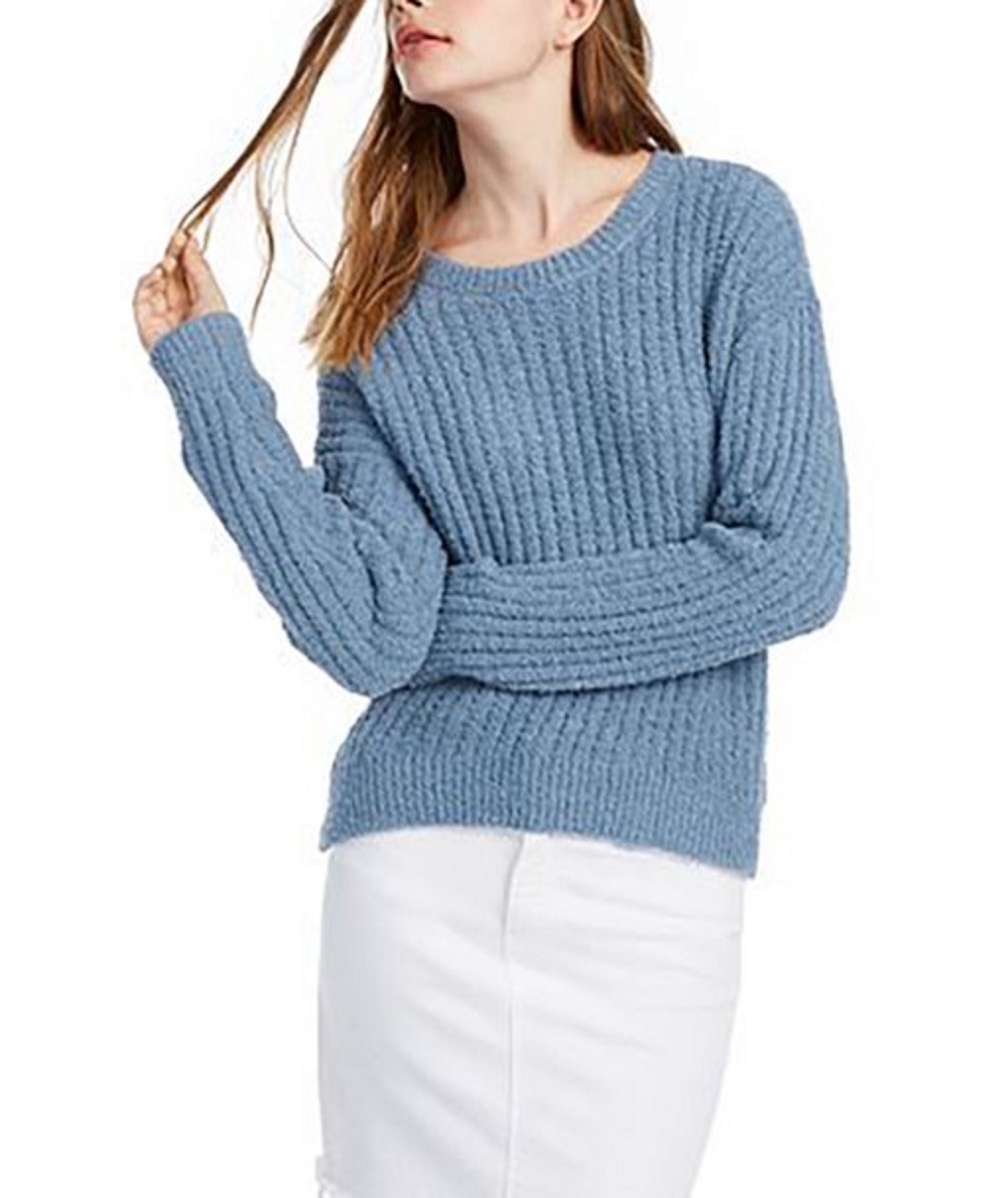 Crave Fame Juniors' Ribbed Cropped 
