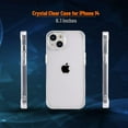 thumbnail image 2 of for iPhone 14 Case, Crystal Clear Shockproof Phone Case for iPhone 14 (6.1 inches), Support Wireless Charging, 2 of 14
