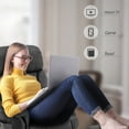 thumbnail image 6 of Mcombo Swivel Recliner with Ottoman, Reclining Chair with Massage, Faux Leather Lounge Chairs for Living Room Bedroom 4539(Dark Grey), 6 of 9