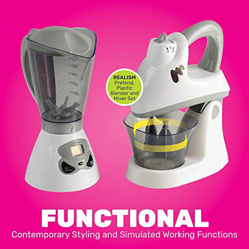 Constructive Playthings Appliances Mixer and Blender Set for Toy Kitchens Prete 
