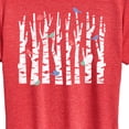 thumbnail image 3 of Instant Message - Trees And Birds - Women's Short Sleeve Graphic T-Shirt, 3 of 6