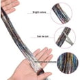 thumbnail image 3 of Extensiones de oropel con purpurina, extensiones de cabello de 12 colores, 120 cm, 3 of 4