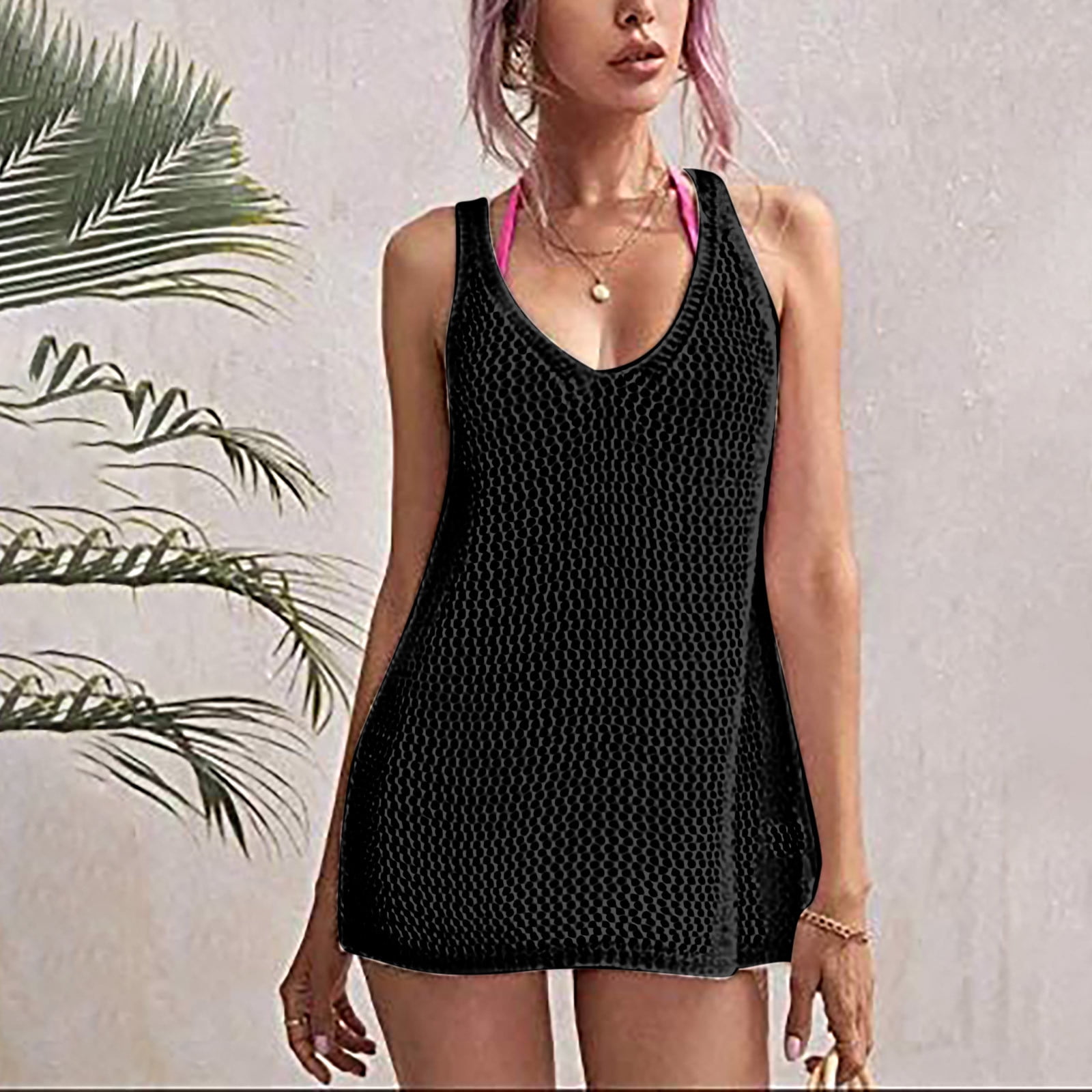 Ovzne Bathing Suit Cover Ups For Women Swimsuit Cover Ups Solid Color