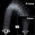 thumbnail image 3 of Pommeau de Douche Haute Pression 5 Modes - 4.1 Pouces Flux Élevé Pommeau de Douche Fixe Salle de Bain Pluie pour Basse Pression, 3 of 5