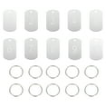 thumbnail image 1 of Uxcell 10PCS Number Tags 1-10, Number Key Tags Aluminum Numbered Keychain Metal Rectangle with Key Rings for Organizer Field Sales Hangers Clothes Labels ID, Silver, 1 of 6