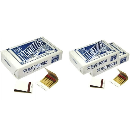 D.D. Bean & Sons (50x3) 150 Plain White Matches Matchbooks for Wedding Birthday Wholesale Made in America