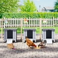 thumbnail image 7 of Coziwow Rabbit Hutch Cat House for Small Animal Wooden 20”x 16”x 17”, Grey, 7 of 7