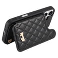 thumbnail image 4 of FOXDOCK Wallet Case for iPhone 15 Pro Max with Card Holder & Mirror, Shockproof Adjustable Stand Phone Cover, 4 of 6