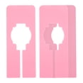 thumbnail image 1 of Separadores de ropa Uxcell, separadores de rack de ropa para closet, rectángulo en blanco, paquete de 10 en color rosa, 1 of 5