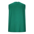 thumbnail image 5 of Babysbule Women's Sleeveless Linen-Look Round Neck Tank Top, Loose Fit Casual Blouse, 100% Polyester Summer Shirt for Daily and Vacation Wear, 5 of 7