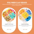 thumbnail image 4 of OULII 1Set DIY Loose Clay Beads Assorted Colors for Craft Making and Jewelry Projects, 4 of 5