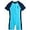 Blue Fish/Navy, variant on iXtreme Boys' Sunsuit - UPF 50+ One Piece Rashguard Bodysuit Swimsuit - Sun Protection Swimwear 4-13