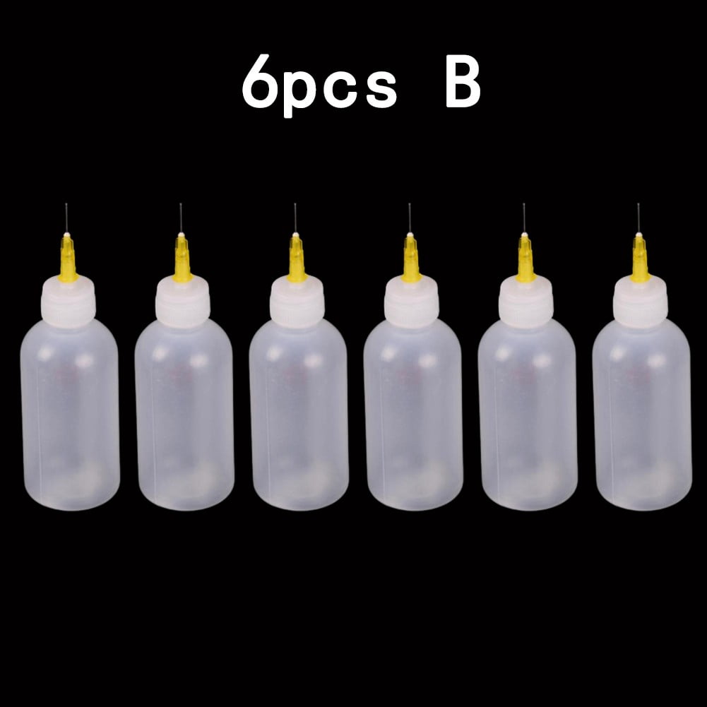 GLFILL 6 Needle Tip Bottle Liquid Flux Dispenser Oil Applicator Dropper