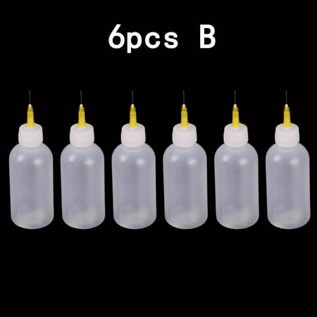 

6 Needle Tip Bottle Liquid Flux Dispenser Oil Applicator Dropper