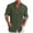 Army Green, variant on Men's Casual Cotton Linen Button-Up Shirt Business Regular Fit Lapel Dress Shirt Fashion Colorblock Check Pocket Long Sleeve Top