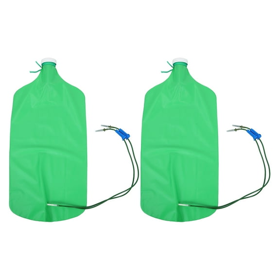 2 Pcs Slow Release Tree Watering Bag with Adjustable Drip Irrigation System 15L Capacity for Daily