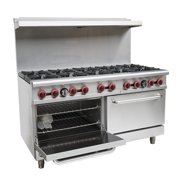 Heavy Duty Commercial 60 10 Burner Gas Range with Bottom Oven