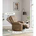thumbnail image 2 of Danolapsi 22'' Rocker Swivel Recliner Chair,Lazy Boy Recliner for Adults,with 1.5X Sponge Filling,Side Pocket,and Cup Holder,360° Manual Rocker Swivel Recliner,Lounge Chair for Living Room,Bedroom, 2 of 8