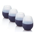 thumbnail image 1 of 4pcs Unbreakable Silicone Wine Glass - 14 Ounce Stemless Shatterproof Wine Cups, 1 of 5