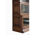 thumbnail image 4 of Crafters and Weavers Arts and Crafts 5 Stacks Wood Barrister Bookcase in Walnut, 4 of 5
